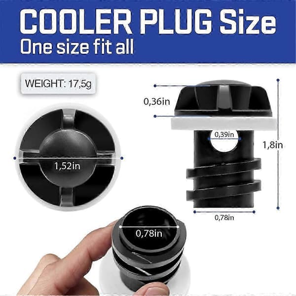 Cooler Plug Replacement for YETI, Cooler Drain Plug