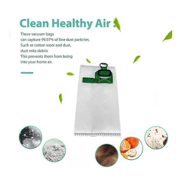 12 stk. støvsugerposer for Vorwerk Vk140 Vk150 robotstøvsuger 140 / 150 reservedeler AC