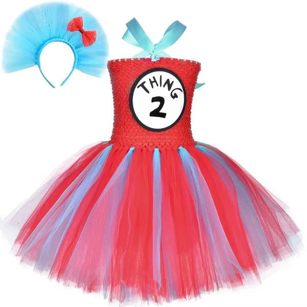 Prinsessekjole i netting for barn, tyllskjørt for jenter, kostyme til rollespill Single skirt THING2 L