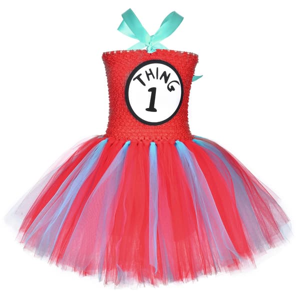Prinsessekjole i mesh til piger med tylskørt, kostume til rolleleg for børn XL