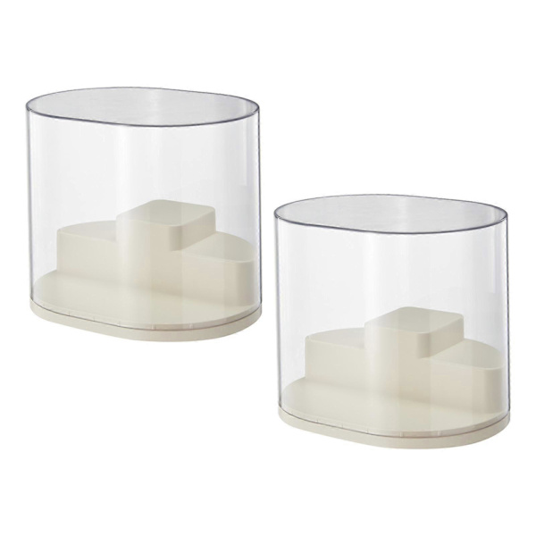 2 stk. Klar Displayboks Figur Displayhylde Transparent Samlerobjekt Display