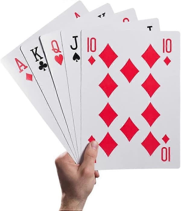 5\"X7\" Jumbo Spillkort Gigantisk Kortstokk Poker