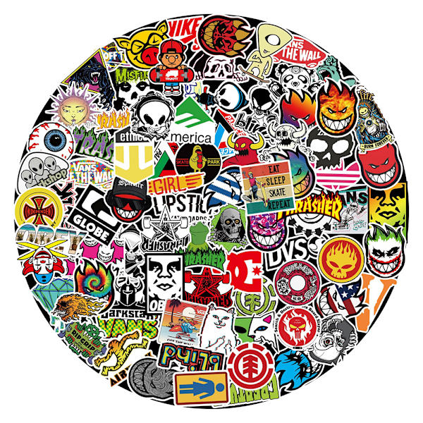 Skate-themed Stickers 100-pack