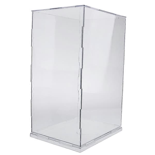 Modell Display Box Skyddsfodral för Action Samlarobjekt Bilar 20cm Höjd