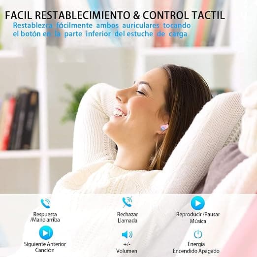 Langattomat Bluetooth-kuulokkeet, IPX8 vedenpitävät ja CVC8.0 melunvaimennus