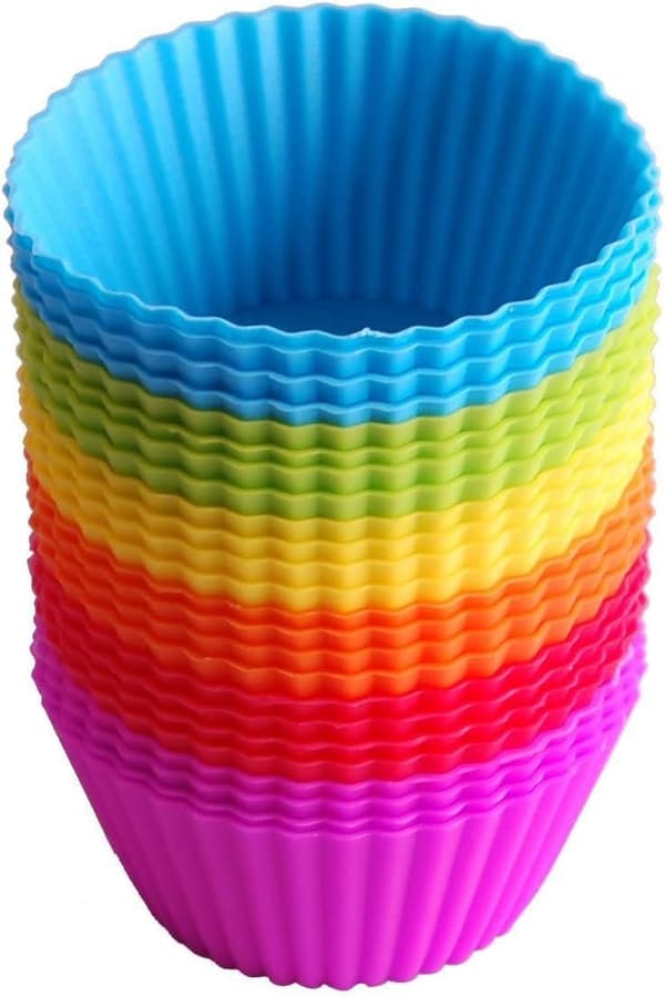 Silikon Muffinsformer 24 stk Gjenbrukbar Bakeform For Muffins Kaker Bakverk