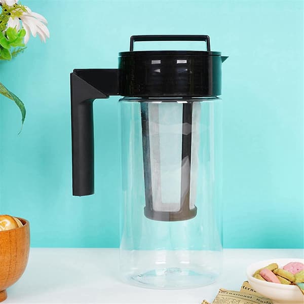 2000ml Kaldbrygger for iskaffe med lufttett lukking og håndtak