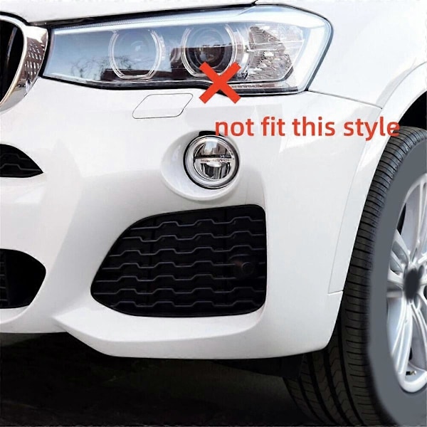 Par för X4 F26 2014-2018 Front Strålkastare Tvättspets Skydd Jet Lock 51117338567 / 5111 7338 567