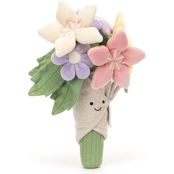 Jellycat Amuseables Blombukett Gosedjur, 30 cm - Växt & Blomma Plysch - Rolig Inredning & Gåva