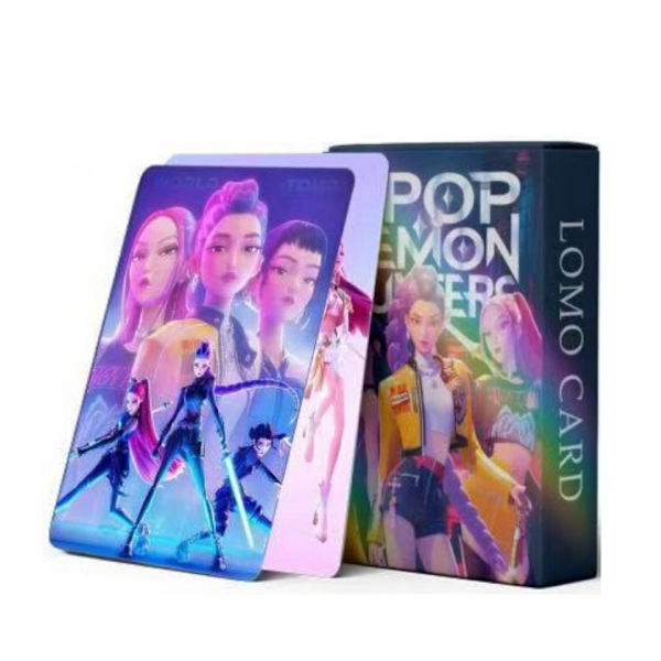 Nytt 55-pack Demon Hunter Kpop anime LOMO-kort