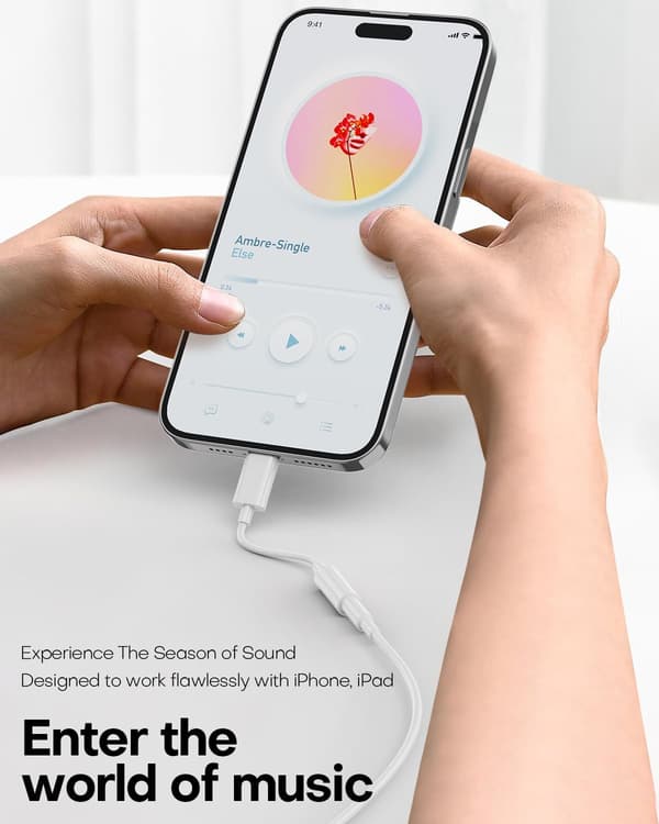 USB-C til 3,5 mm Jack Adapter 3-pak - Lydkabelstik til smartphones og tablets - Hvid