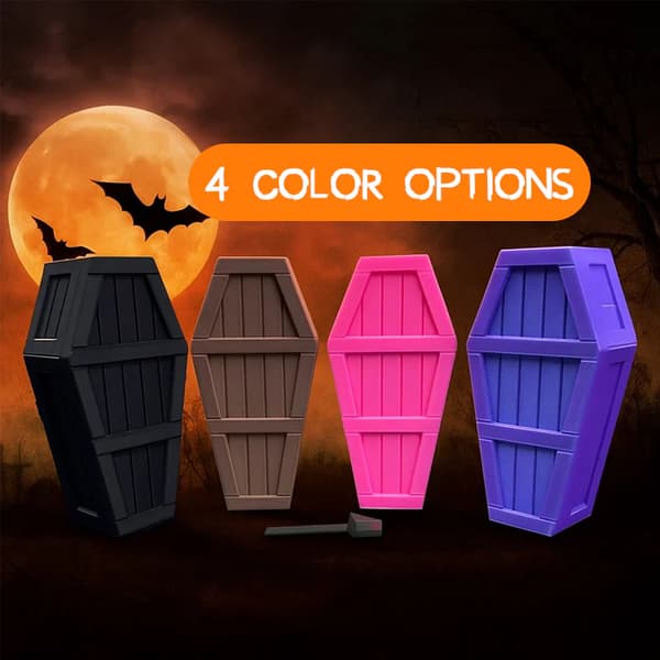 Halloween Mystisk Kista Nedräkningspresentförpackning blue