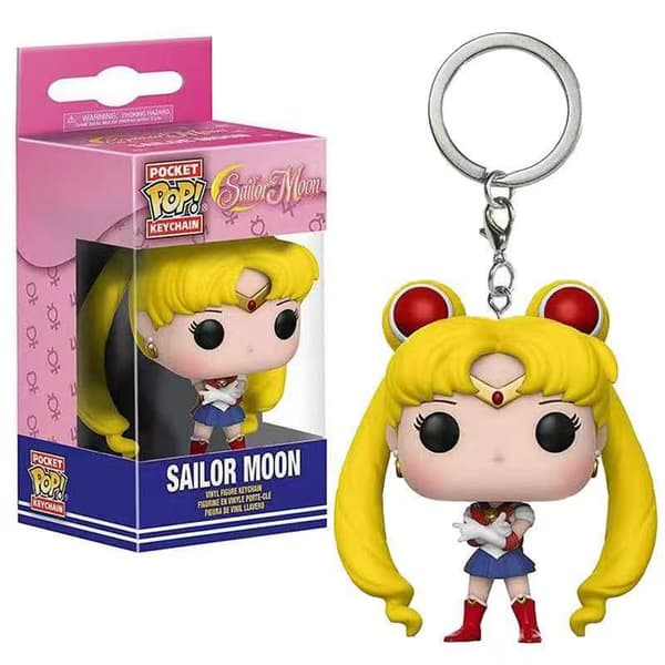 Sailor Moon Mini PVC Nøkkelringfigur, Søt Chibi Usagi og Chibiusa Samleobjekt Anheng for Veske og Nøkler, 5cm Chibi-Usa
