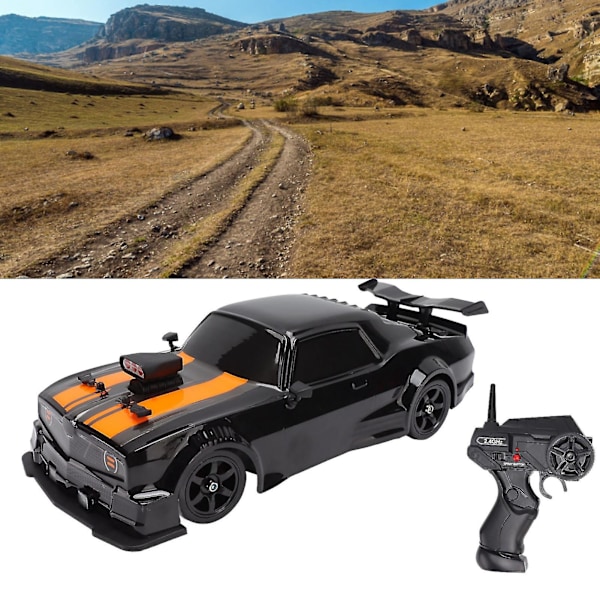 16a04 1/16 RC Driftbil Simuleret 4WD med LED-lys RC Bil Legetøj til Over 6 Års Underholdning