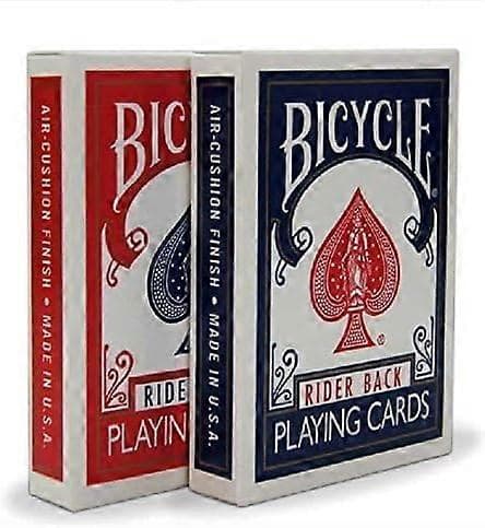 Bicycle Rider Back 808 -standardipokerikorttipakat, punainen ja sininen