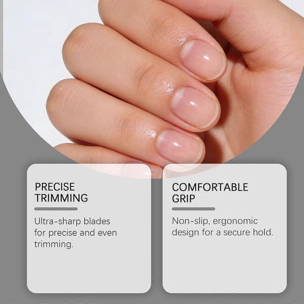 Splash-proof 25 Degree Oblique Edge Nail Clipper Set 3-piece, Anti-splash Oblique Nail Clipper for Thick and Ingrown Nails, Includes Nail File for Complete 1Bag