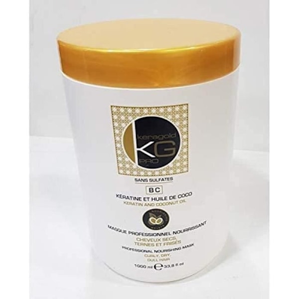 KERAGOLD PRO Maske til tørt, kedeligt, kruset hår uden sulfater, 1000 ml[482]