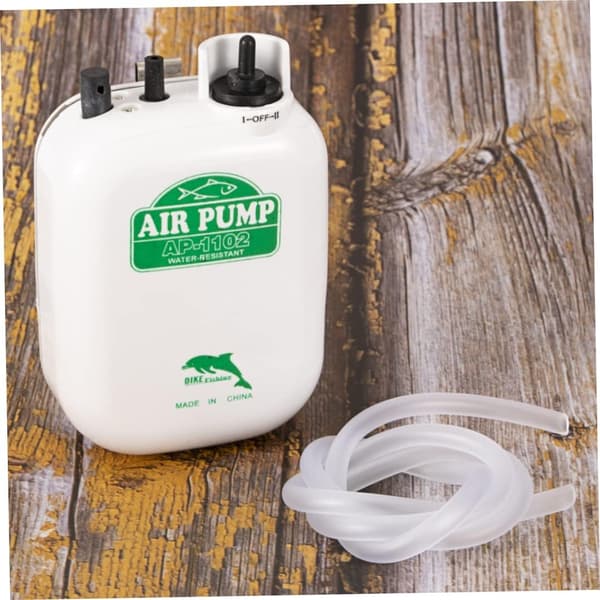 Fiske Syre Pump Bärbar Vattentät Batteri Akvarium Luftpump Vit (Inget Batteri)