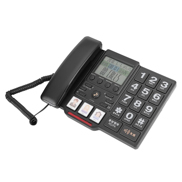 C219 Hemtelefon med nummerpresentation, nummerlagring och justerbar volym för kontor