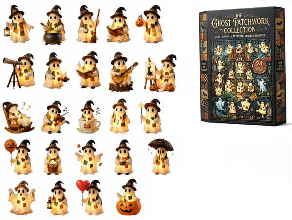 Halloween Adventskalender 2D Akryl Samleleketøy Nedtelling Samleobjekt Type B Collectible Toy Type B 26*18*3CM