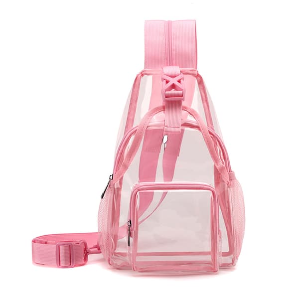 Transparent crossbodyväska/bröstväska/liten ryggsäck Gray