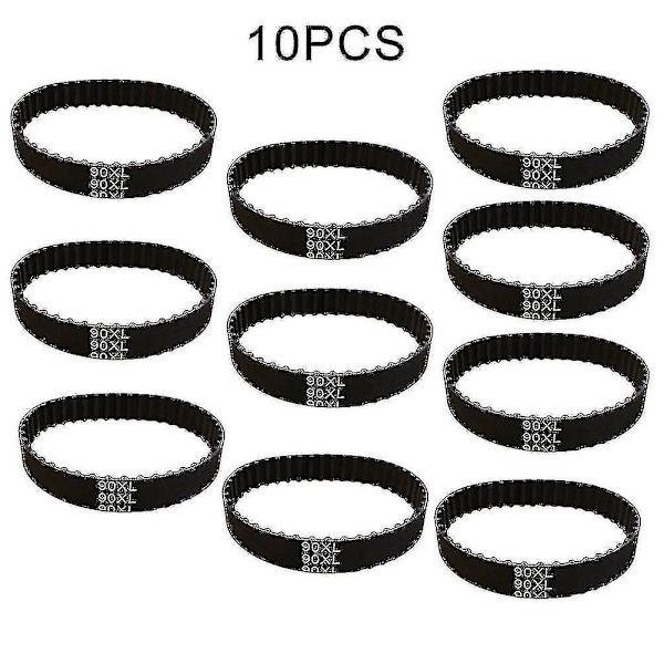 2/4 stk. høvldrevrem 914592 til Black Decker Dn75 Dn750 Kw750 Sr600 Sr600 Dn75 Sort Gummirem2