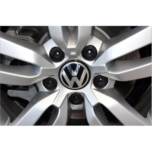 4 st VW-logotyp Ytterdiameter 56 mm Kapsel Fälgemblem Fälgmärke