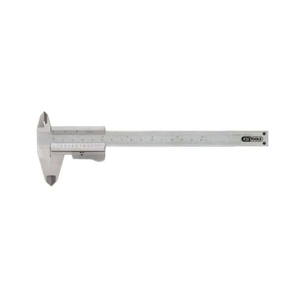 KS TOOLS skydelære med dobbelt kæbe i rustfrit stål 0-150 mm - 300.0510