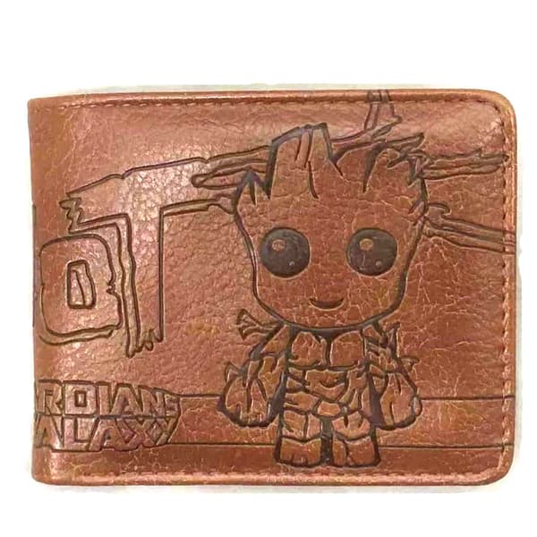 Baby Groot Galaxy Guardian Anime Lompakko Kaksiosainen Korttikotelo Lompakko Kolikkotaskulla