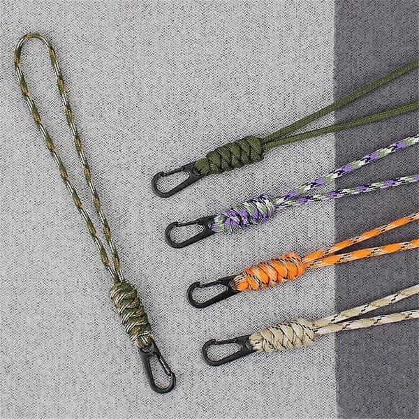 21 cm telefonhandrem 4 mm 7-kärnig paracord flätad snodd för nyckelring ID-brickahållare