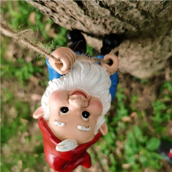 Puutarhatonttu-hahmo - Oikukas keraaminen sisustus sisä- ja ulkokäyttöön