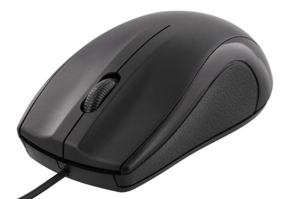 DELTACO kablet optisk mus, 3 knapper med scroll, 1200 DPI, svart 80