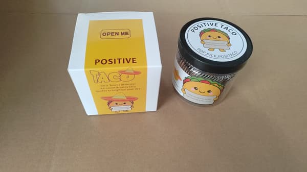 Positiva affirmationskort i burk, uppmuntrande kort för daglig positivitet Black