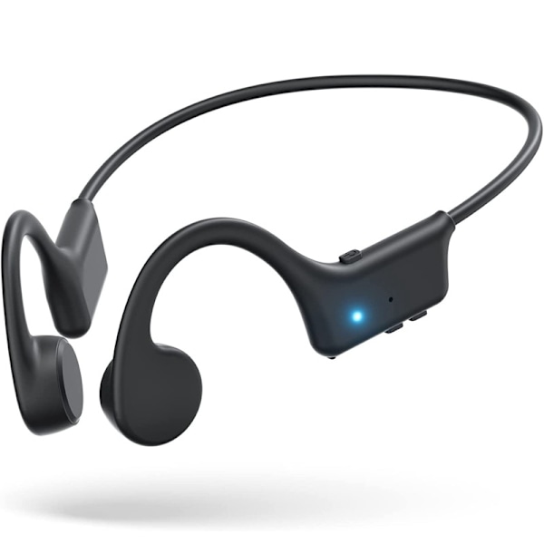 Hörlurar Bluetooth 5.4 trådlösa sportlurar inte i örat superlång batteritid Black Gray HS1
