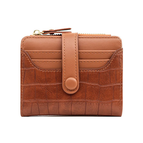 Liten Plånbok Bifold Korthållare BRUN Brown