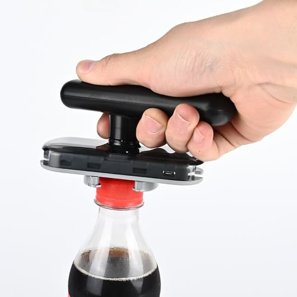 1 stk. Ubesværet Multifunktions Flaske- og Dåseåbner, Justerbart Let-Greb Manuelt Køkkenværktøj, Holdbart ABS-Materiale, Intet Strøm Behov, Perfekt til Multi-functional Can Opener