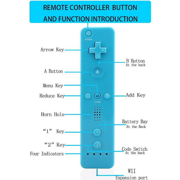 2-pak trådløs controller og Nunchuck til Wii og Wii U-konsol