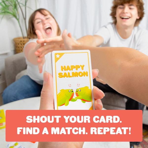 Exploding Kittens Happy Salmon by Exploding Kittens - Korttipeli Aikuisten, Teinien ja Lasten - Hauska Perhepeli