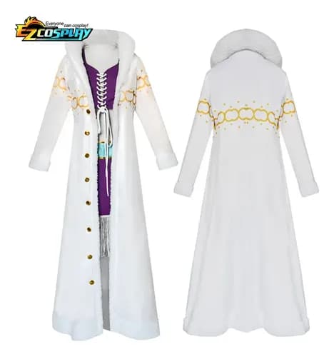 Nico Robin One Piece Cosplay Kostym Cosplay Cape Komplett Halloween Kostym XL