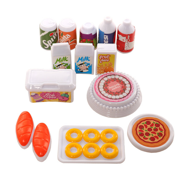 33-osainen keittiötarvikesetti nukkekotiin ja Barbielle, Mini Kitc#
