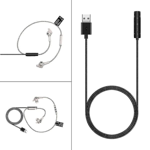Robust USB-ladekabel for Bang&olufsen Beoplay E6 trådløse hodetelefoner