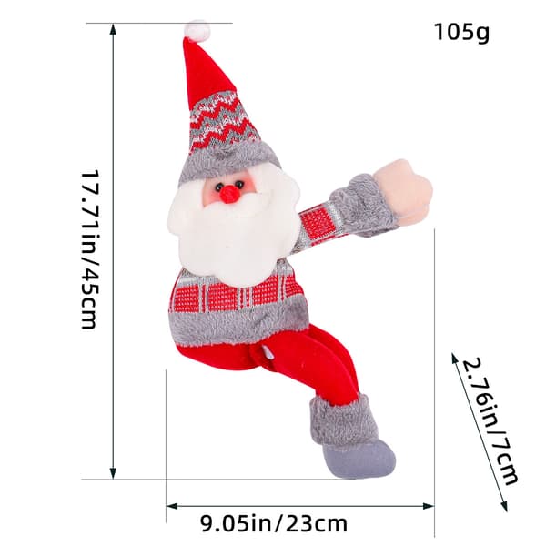 2 st Julgardin Spänne Docka Kramknappar (Älg och Jultomte) Elk and Santa Claus