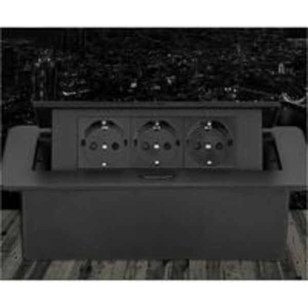 1 stk Uttakbar stikkontakt for flush montering i