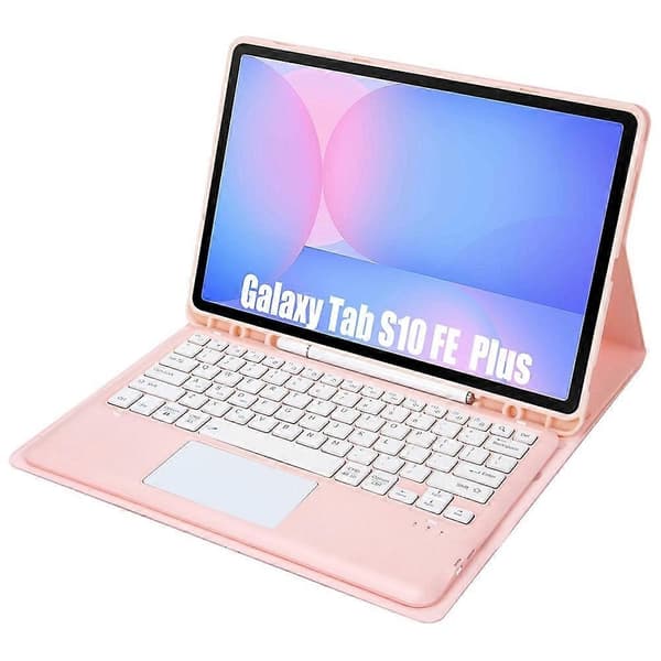 Bluetooth-tastatur kompatibelt med Galaxy Tab S10 FE+ - Perfekt Rosa - Max Pink