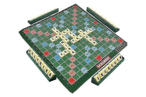 Scrabble, lauta, sanapeli, hauska, perhe