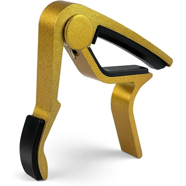 Hurtigutløser capo for gitar, capo for akustisk gitar, klassisk gitar, elektrisk gitar, ukulele, bass, banjo (gull)