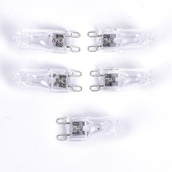 5 stk G9 220V LED-pære 18W 28W 33W 35W halogenpære Super lysstærk（18W）