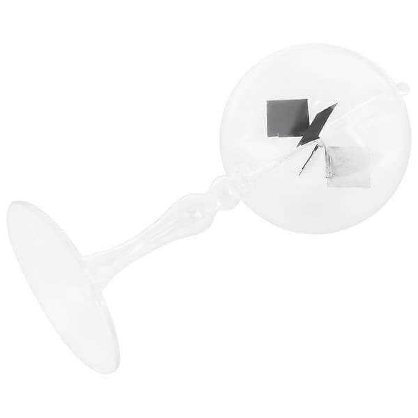 20,5 cm Glas Vindmølle Solcelledrevet Crookes Radiometer Lysmølle