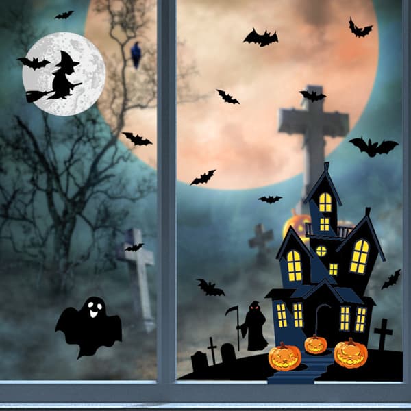 Halloween Window Stickers Decorations - Halloween Removable