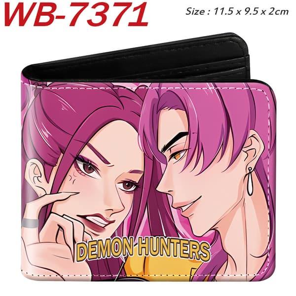 K-KPOP DEMON HUNTER pu læder bi-fold kort tegnebog hot salg og praktisk WB-7349